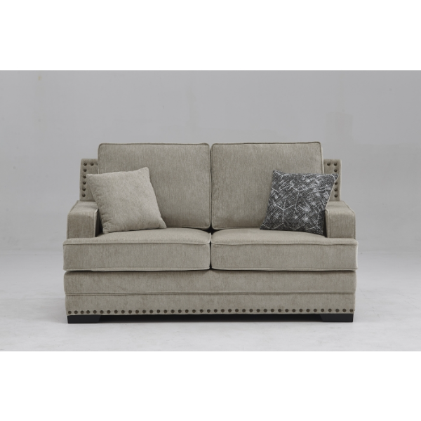 Taupe Love Seat - 8075-LOVE