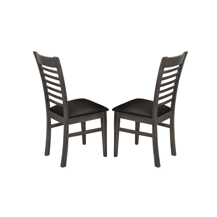 7812-GR-7PC 7PC GRAY Wooden Dining w/ MDF Table Top Set